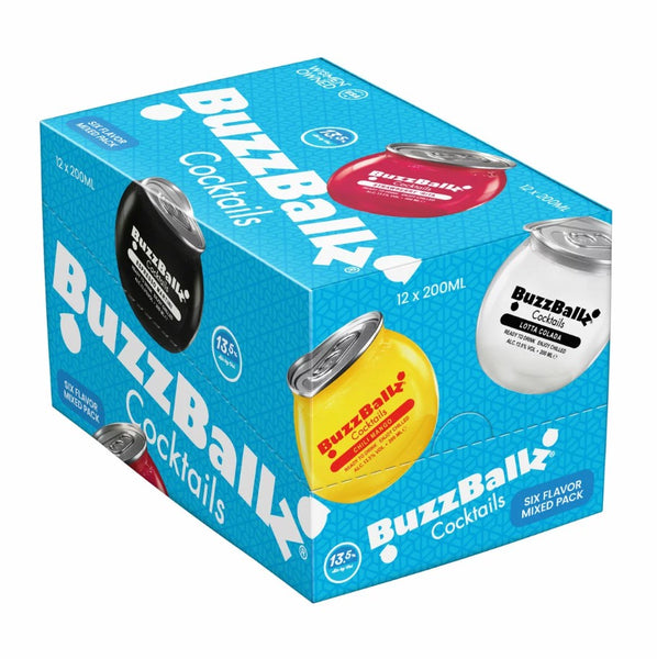 Buzzballz Mixed Pack 12x200ml 13.5%