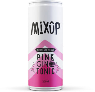 MIx-Up Pink Gin & Tonic RTD Cans 12x250ml 4%