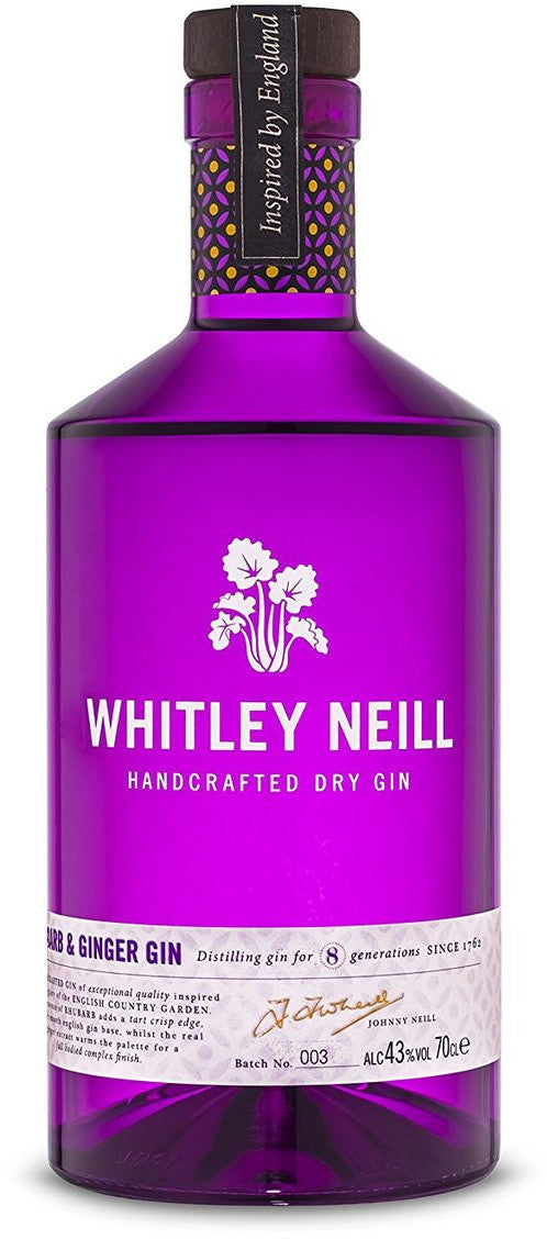 Whitley Neill Rhubarb & Ginger Gin 70cl 43%